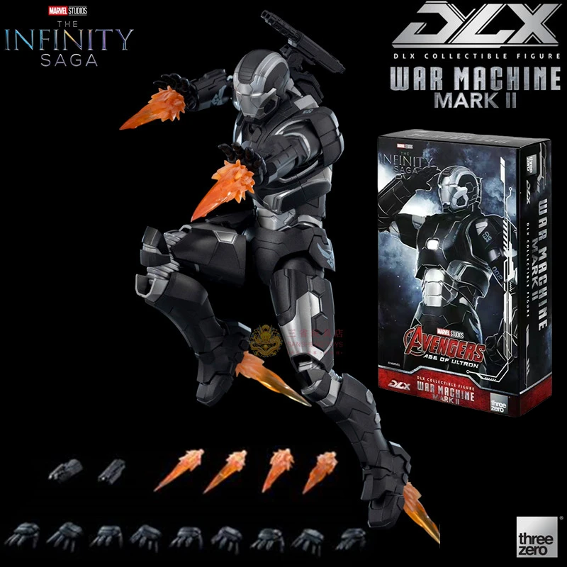 

Original Threezero 3a Dlx Iron Man War Machine Mk2 Tony Stark Mark2 The Avengers Action Figures Toy Gift Collection Hobby