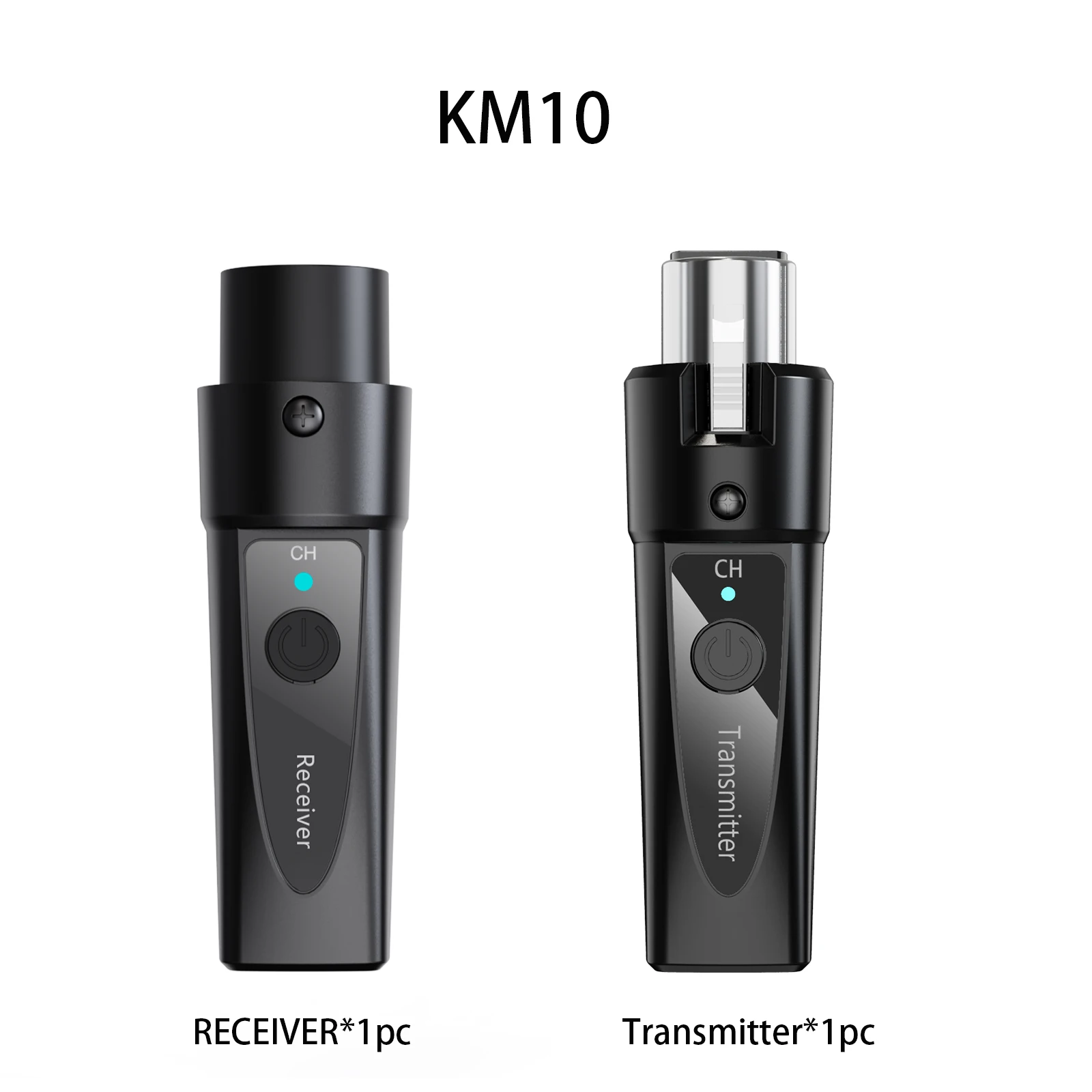 XLR Kablosuz Mikrofon Verici Alıcı, 2.4Ghz Mikrofon Kablosuz Sistemi, Ses Mi için Şarj Edilebilir Kablosuz Mikrofon Adaptörü