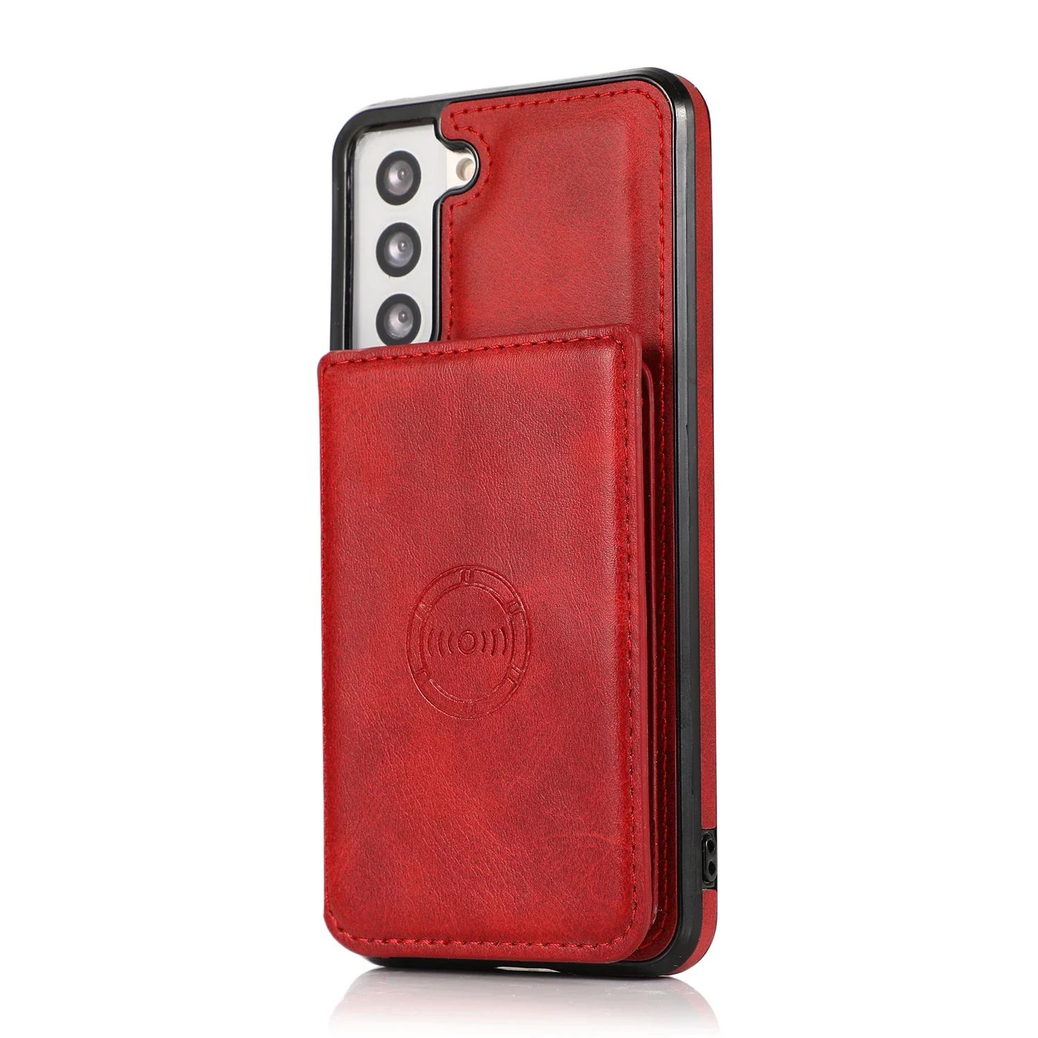 Leather Wallet Stand Case with Card Slots - Universal Fit