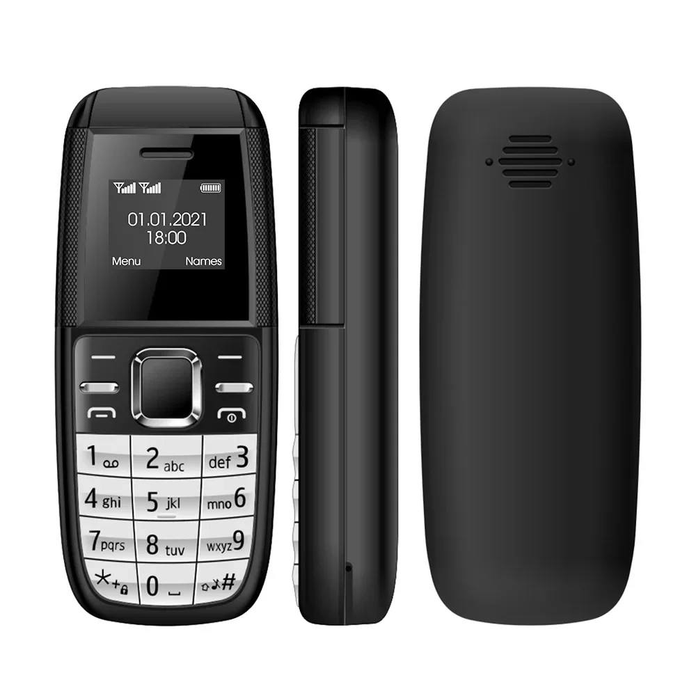 3/10Pcs UNIWA BM200 Mini 2G Phone 0.66Inch MT6261D 350mAh Cellphones With Button Keypad Dual SIM Dual Standby Small Mobile Phone