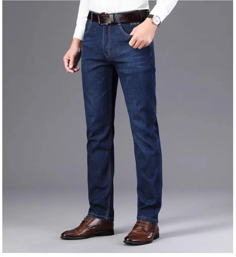 Autumn/Winter Men Loose Straight Casual High-waisted Jeans denim pants,denim trousers,cargo jeans