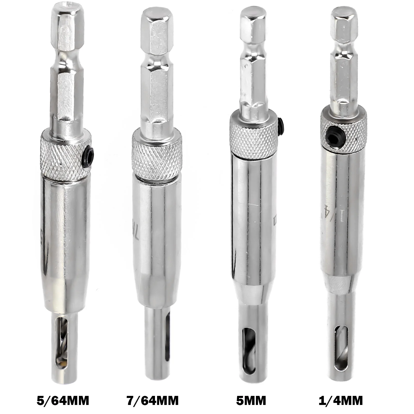 

2pcs/set Self Centering Hinge Drill Bit L-Type WrenchDoor Cabinet Hinge Locating Hole Cutter Woodworking Tool Center Drill Bit