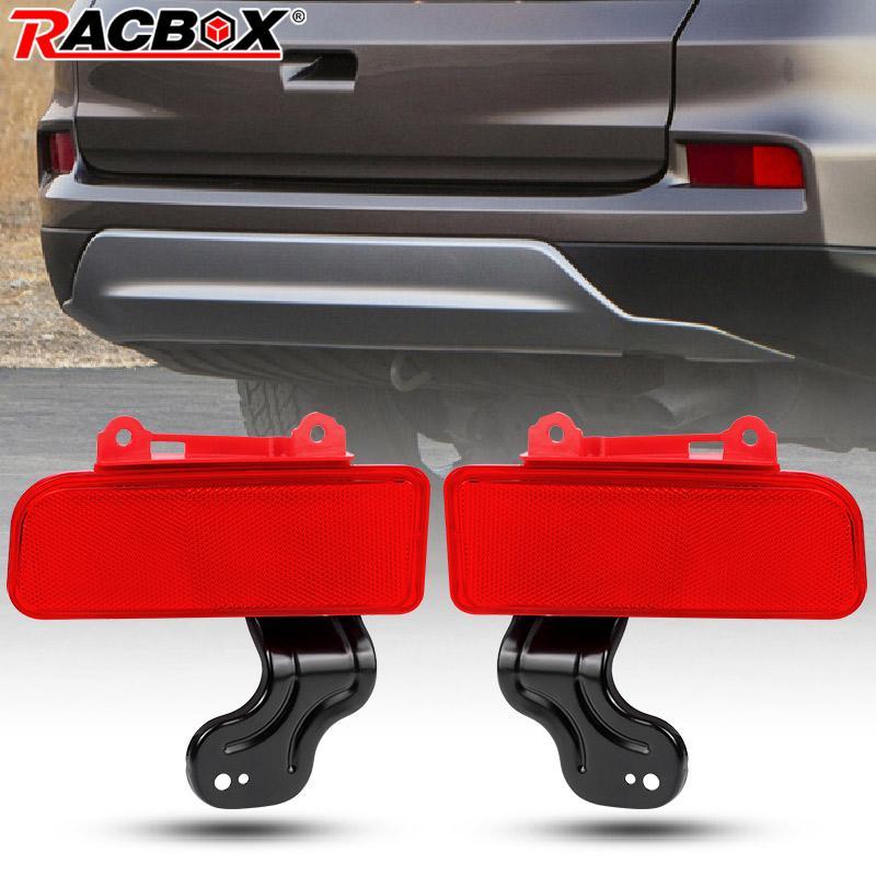 Car Rear Bumper Reflector Light Cover Bezel Red for Honda CRV CR-V 2015 2016 Tail Marker Lamp Panel 33505-T1W-A01 33555-T1W-A01