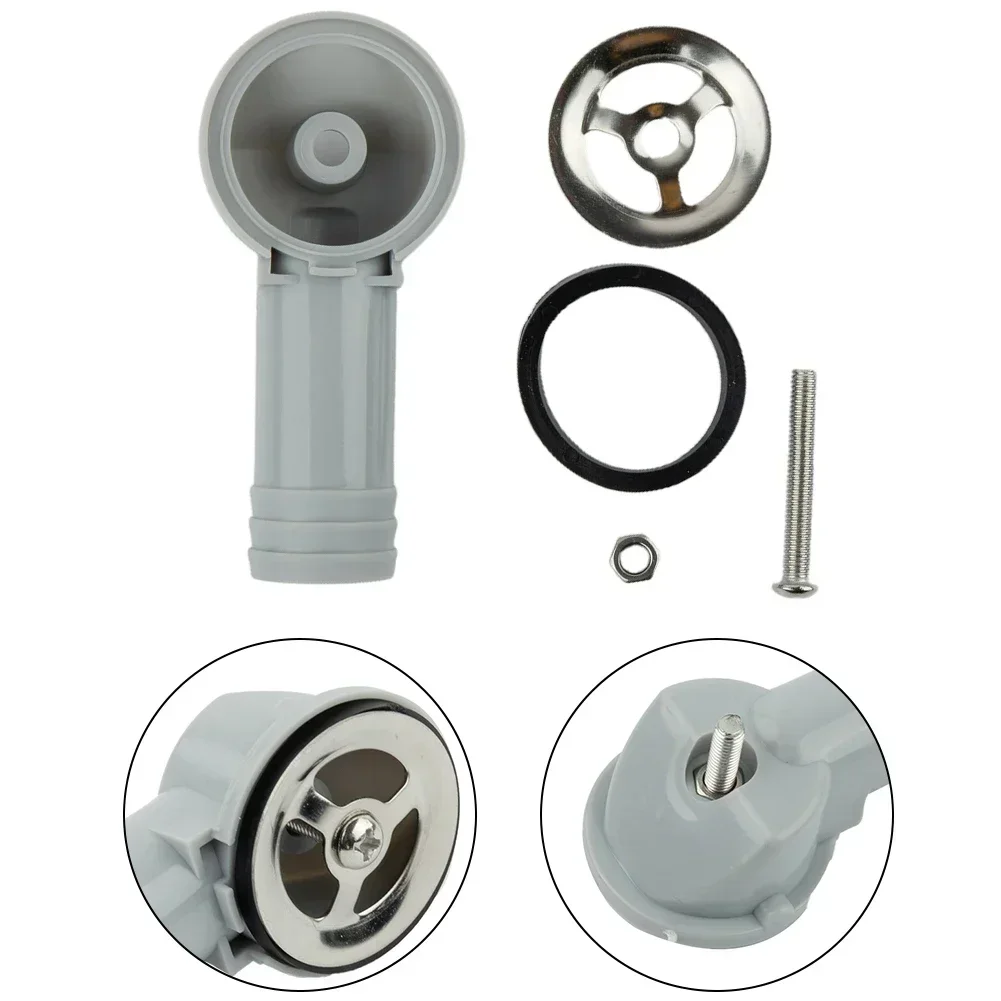 Home Waste Overflow Tap Kitchen Sinks Seal Waste ABS Bung Spares Flexible For Kitchen Sink 1pcs