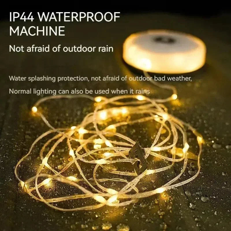 LED Camping Lamp Strip Atmosphere 10M Length Waterproof Recyclable Light Belt Outdoor Garden Decoration Lamp for Tent Room camping light camping lamp camping lantern