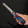 Valorant Weapon Yoru's Stylish Butterfly Comb Melee Game Peripheral 23cm Metal Balisong Trainer Model Weapon Gifts Toys for Boys 2