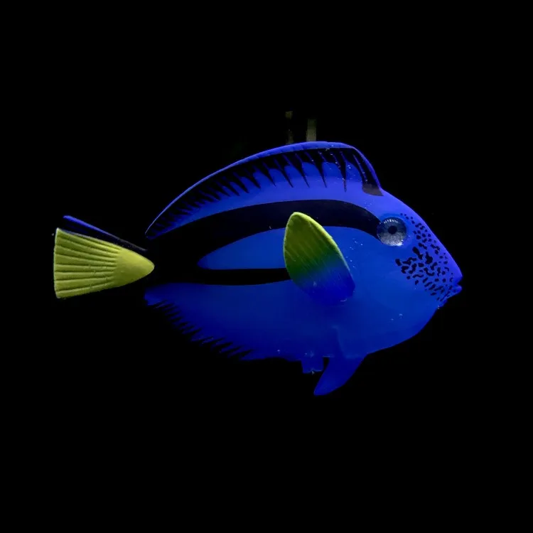 Luminous Silicone Lionfish Aquarium Ornament - Glow-in-the-Dark Fish Tank Decoration