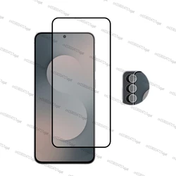 Premium Full Cover Tempered Glass Screen Protector Lens Film - Galaxy S25 FE (1 Glass and 1 Len)