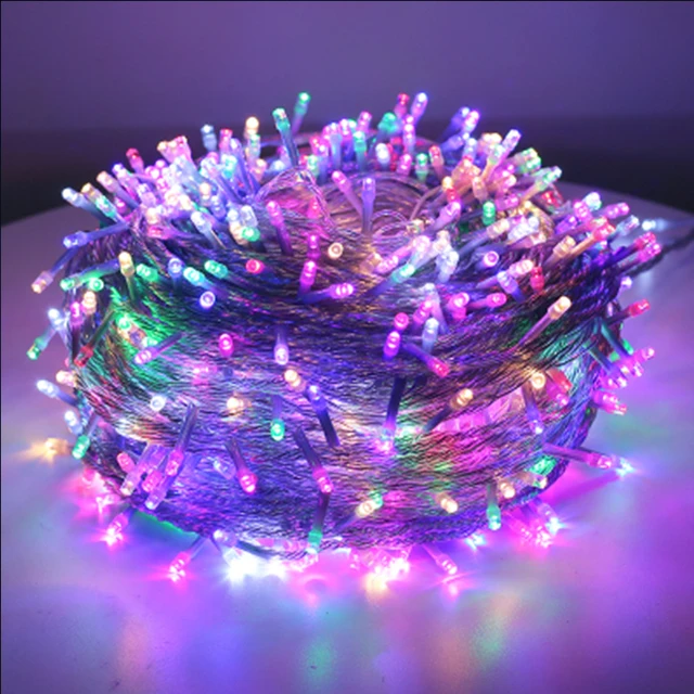 Fairy Lights 10M-100M Led String Garland Christmas Light Waterproof For Tree Home Garden Wedding Party Outdoor Indoor Decoration Multicolor