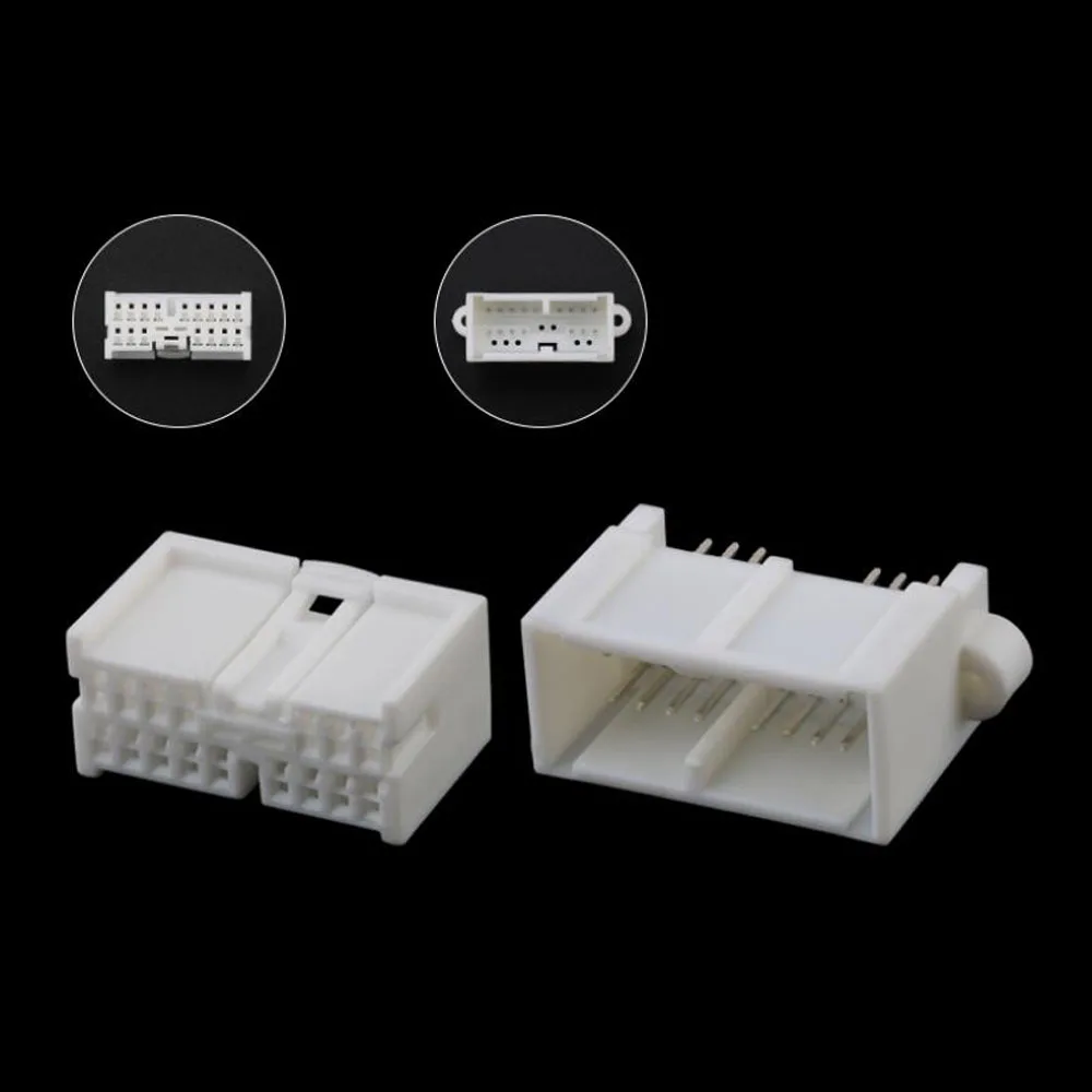 

100set DJ7165-0.6-21/11 PCB car wire female male cable Waterproof sheath 16 pin connector automotive Plug include terminal