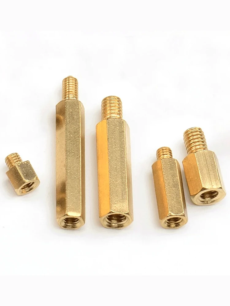 M3 Hex Brass Male Female Standoffs Board Rack Stud Hexagon Threaded Pillar PCB Column Motherboard Spacer Bolt Screws 10-100pcs