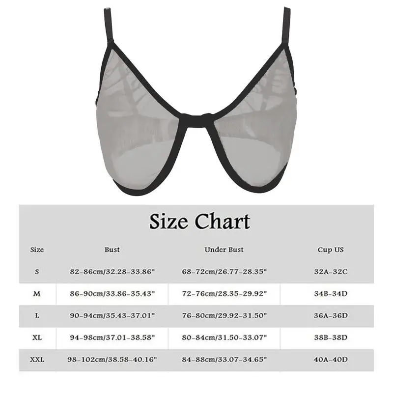 Wireless Bras For Women Unlined Wireless Sheer Bra Breathable Sexy Bra For Indoor & Outdoor Lightweight Bra For Party Travel