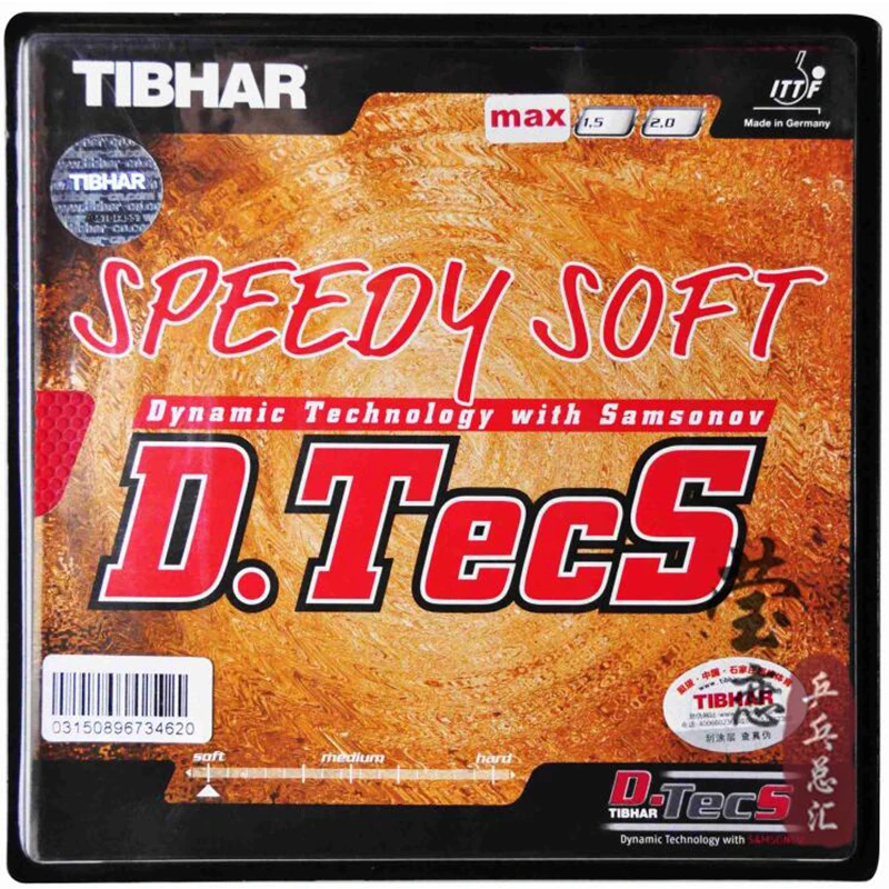 Tibhar speedy-Table tennis rubber soft D. TECs Samsonov for ping pong racket game