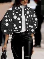Women Jackets Print Outwear Zipper Outfit 2024 Spring Autumn Fashion Short Thin Female Jackets Street Lady Casual Coats Tops 2