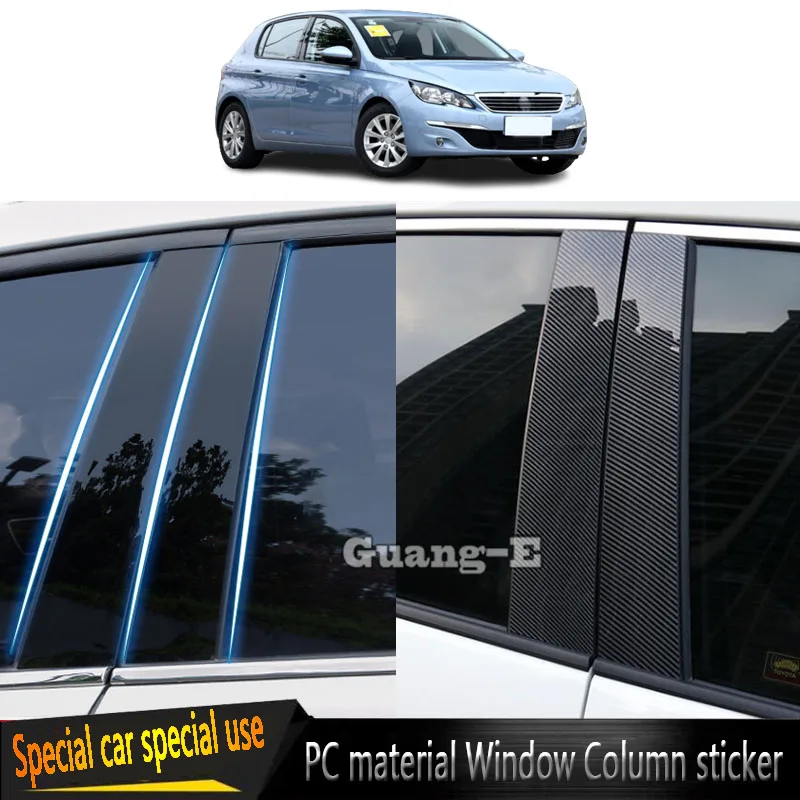 

6 шт., накладки на столб для Peugeot 308S 2015 2016