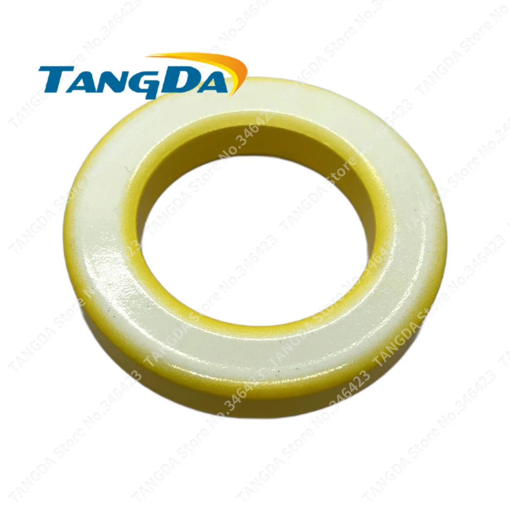 

1pc Tangda Iron powder cores T300-26 OD*ID*HT 78*48*13 mm 80nH/N2 75ue Iron dust core Ferrite Toroid Core toroidal yellow white