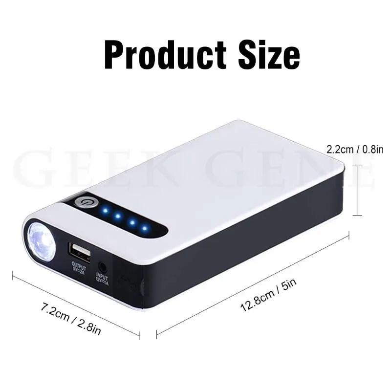 Car Battery Jump Starter 8000mAh Portable Car Battery Booster Charger 12V Starting Device Emergency Booster 6 Car Battery Jump Starter 8000mAh Portable Car Battery Booster Charger 12V Starting Device Emergency Booster - Image 6
