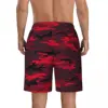 Men Board Shorts Red Camo Casual Swim Trunks Army Camouflage Breathable Sportswear Hot Plus Size Beach Short Pants 2
