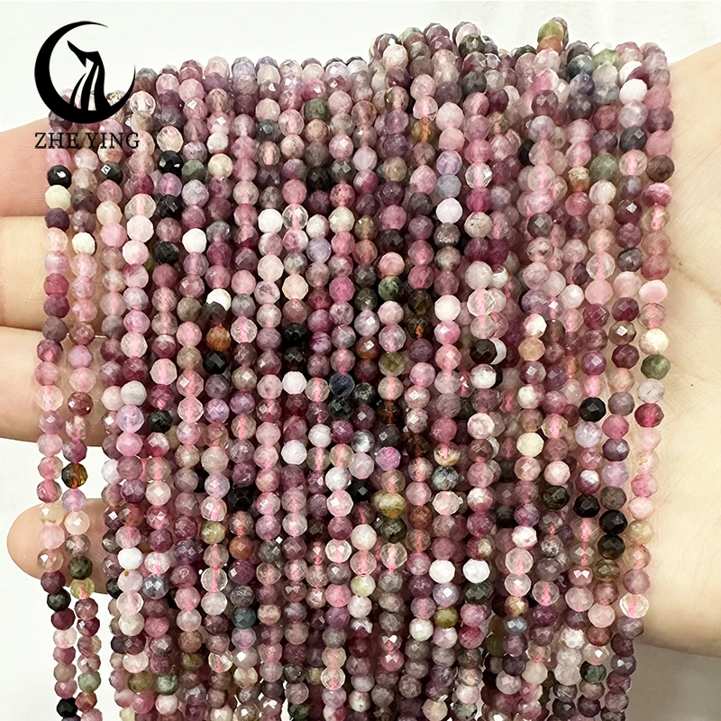 Natural Stone Beads Faceted 3mm Tiny Small Loose Gemstone For Jewelry Making DIY Bracelet Necklace