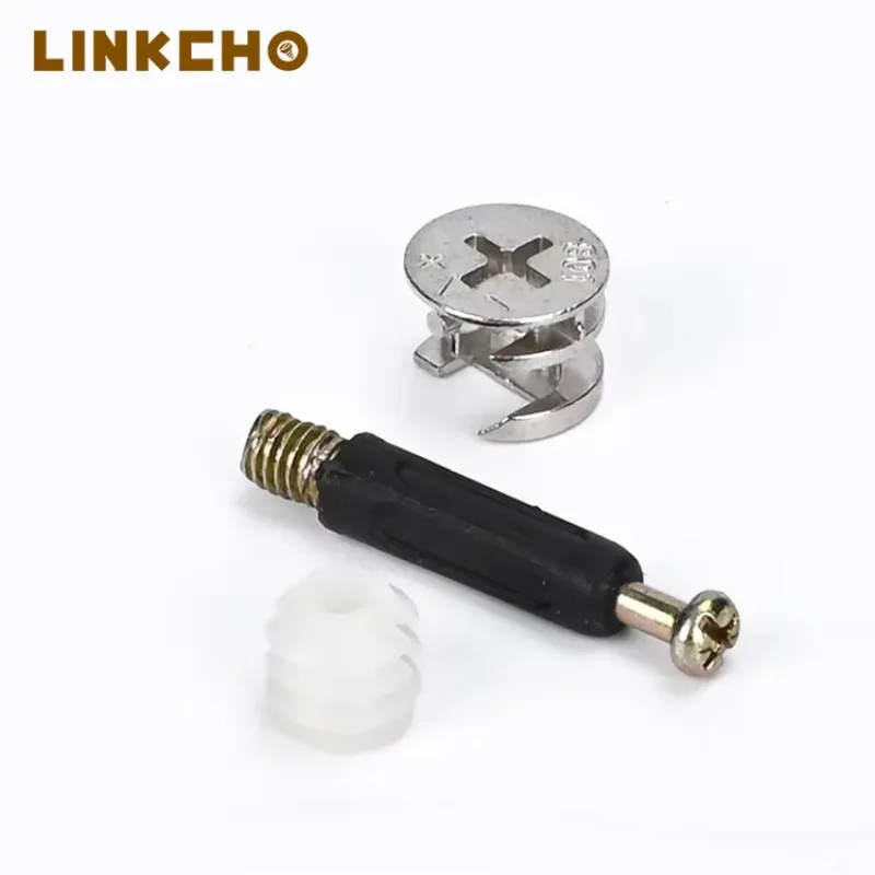 Stainless Steel Three In One Minifix cam dowel lock screws Invisible Bathroom Furniture Connector bolt For Cabinet