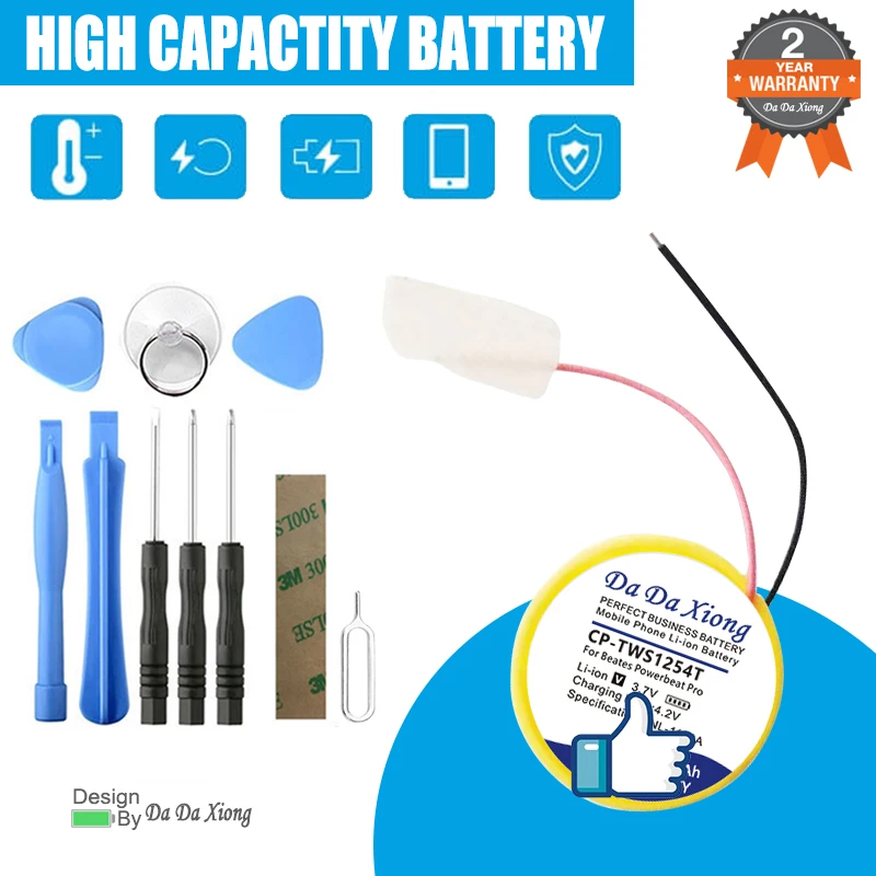 

DaDaXiong CP-TWS1254T Replace Battery For Beats Beates Powerbeats Pro Wireless PB4 Bluetooth Earphone + Tools Kit