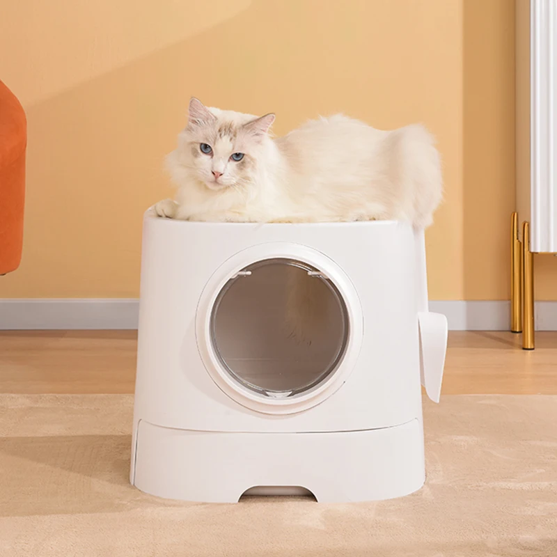 

Villa Litter Box Cat Toilet Sandbox Cleaning Large Outdoor Design Cat Bedpans Bathroom Litiere Pour Chat Kitten Accessories