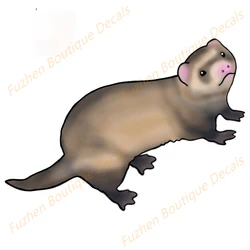 Fuzhen – décalcomanies de Boutique, accessoires extérieurs pour furet, décalcomanies imperméables, égratignures d'occlusion de voiture créatives, autocollants de fenêtre 