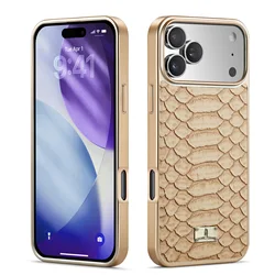 Elegant Plating Leather Phone Case with 3D Embossed Texture - Soft Shockproof Shell Cover - iPhone 15 Plus (White)