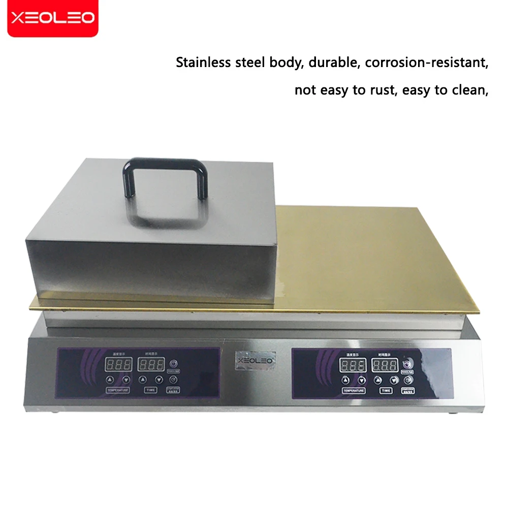 XEOLEO Souffle Maker Souffle Machine 2600W Double Plates Fluffy Japanese Souffle Pancakes Maker Fluffy Pancake Schwa Machine