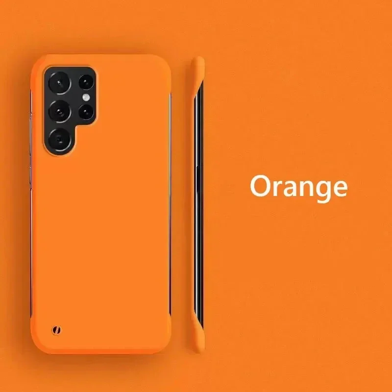 Frameless Slim Matte Shockproof Hard Back Phone Case