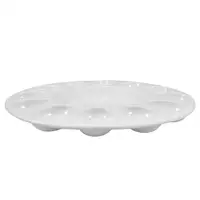 Easter Egg Tray Deviled Platter Ceramic Dish Basket with Cover Devilled Eggs Holder Ceramics Cake Pans 1