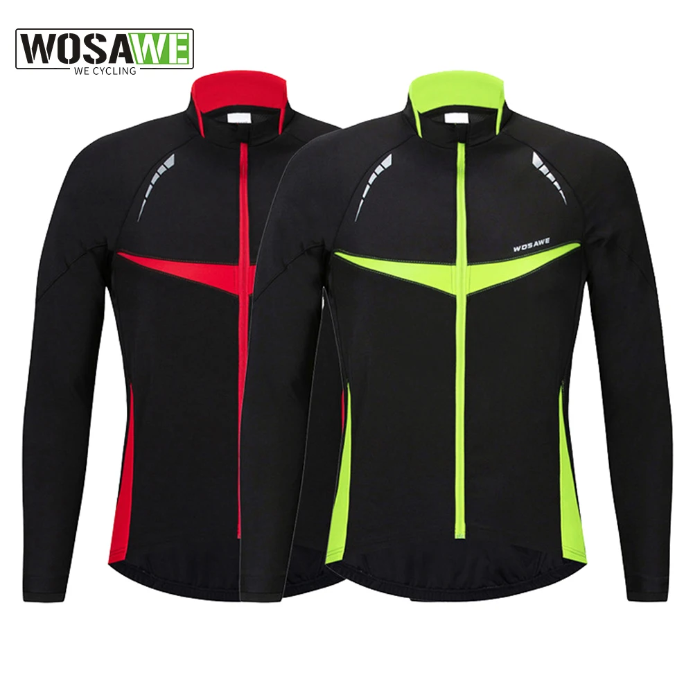 

WOSAWE Winter Cycling Jacket Windproof Thermal Keep Warm Mountain Bike Jacket Coat Outdoor Sports Bicycle Snowboarding Clothes