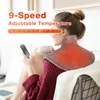 Neck and Back Massager Electric Heating Pad Physiotherapy Shawl Shoulder Warmer Massage Mat 4 Timing Home Office Thermal Blanket 3