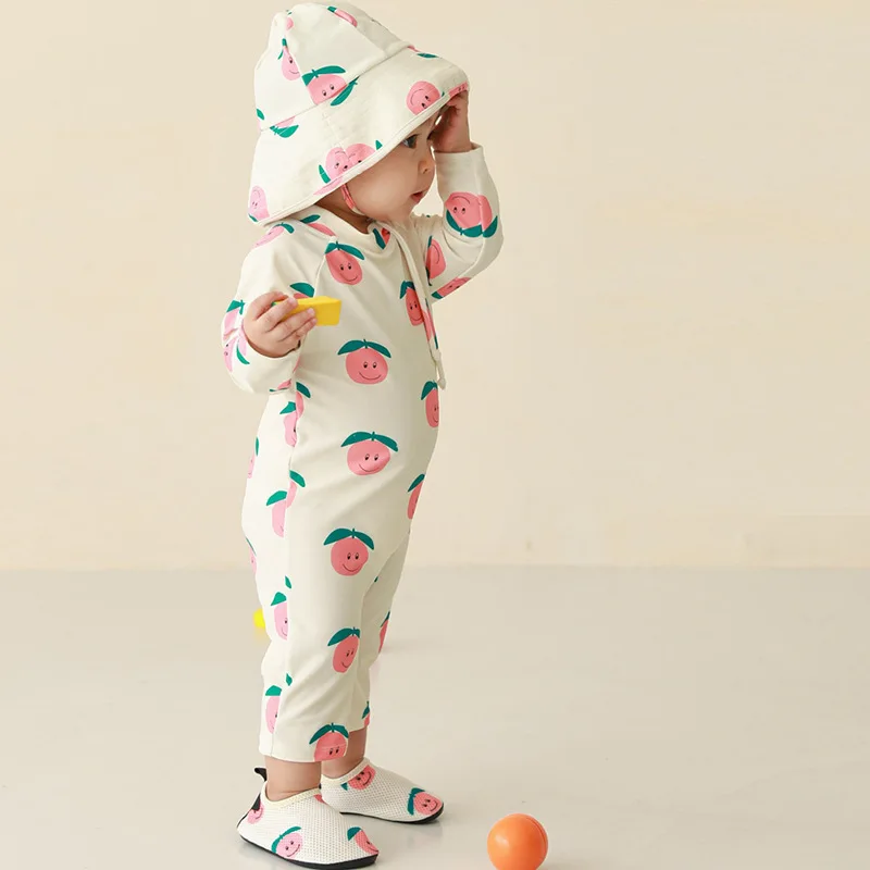 Children's one-piece swimsuit sun protection quick-drying baby underwater swimming suit boys and girls swimwear toddler swimsuit