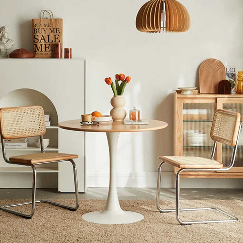 Tea Living Room White Coffee Table Designer Side Luxury Circle Coffee Table Wooden Dining Modern Stolik Kawowy Hotel Furniture