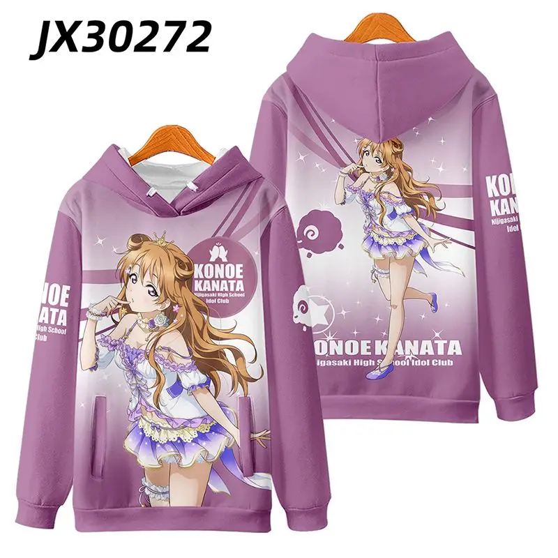 Фото 3D Love Live! Унисекс, толстовка с капюшоном, унисекс №1