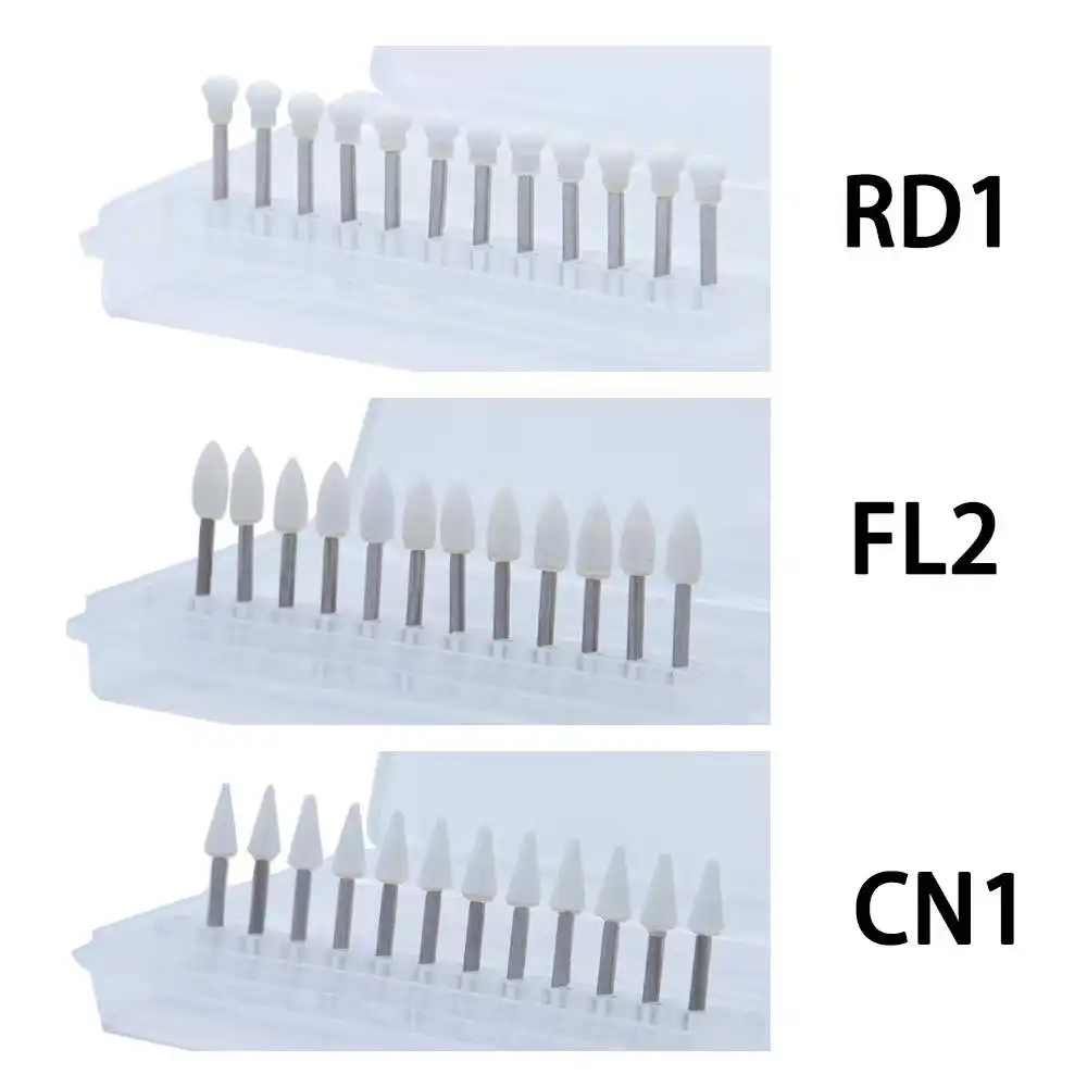 cono-de-llama-dental-redondo-pulidor-de-piedra-blanca-fg-burs-para