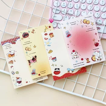 Blocco note A7 da 50 pagine/libro, quaderno con tasche per cuccioli carini in stile Ins, note per appunti, blocco scarto
