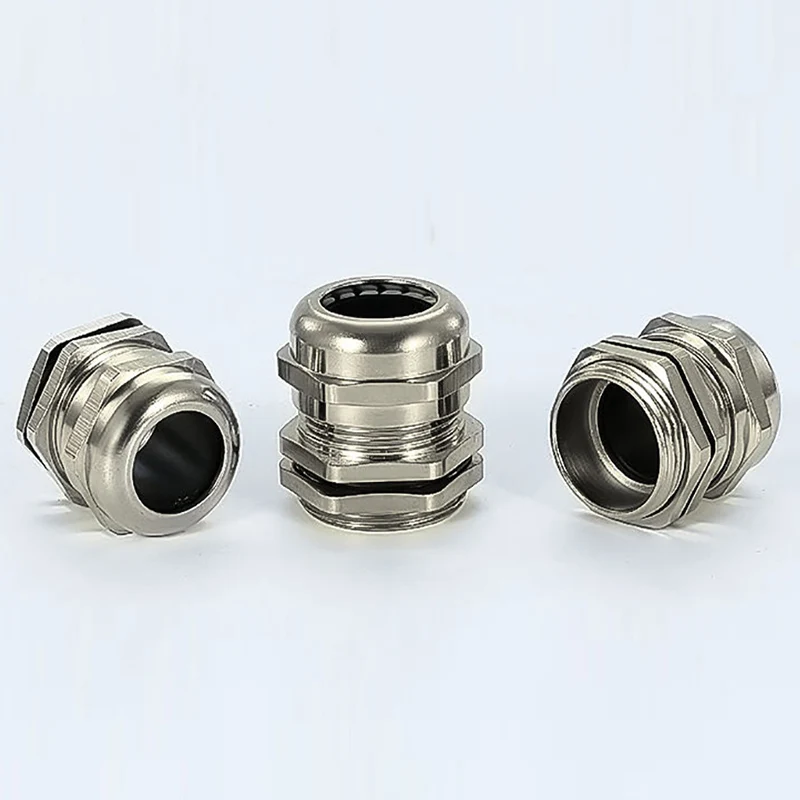 1PCS Brass Nickel Plated Metal Cable Waterproof Joint Gland 304 Stainless Steel Sealed Explosion-proof Gland Stuffing Box