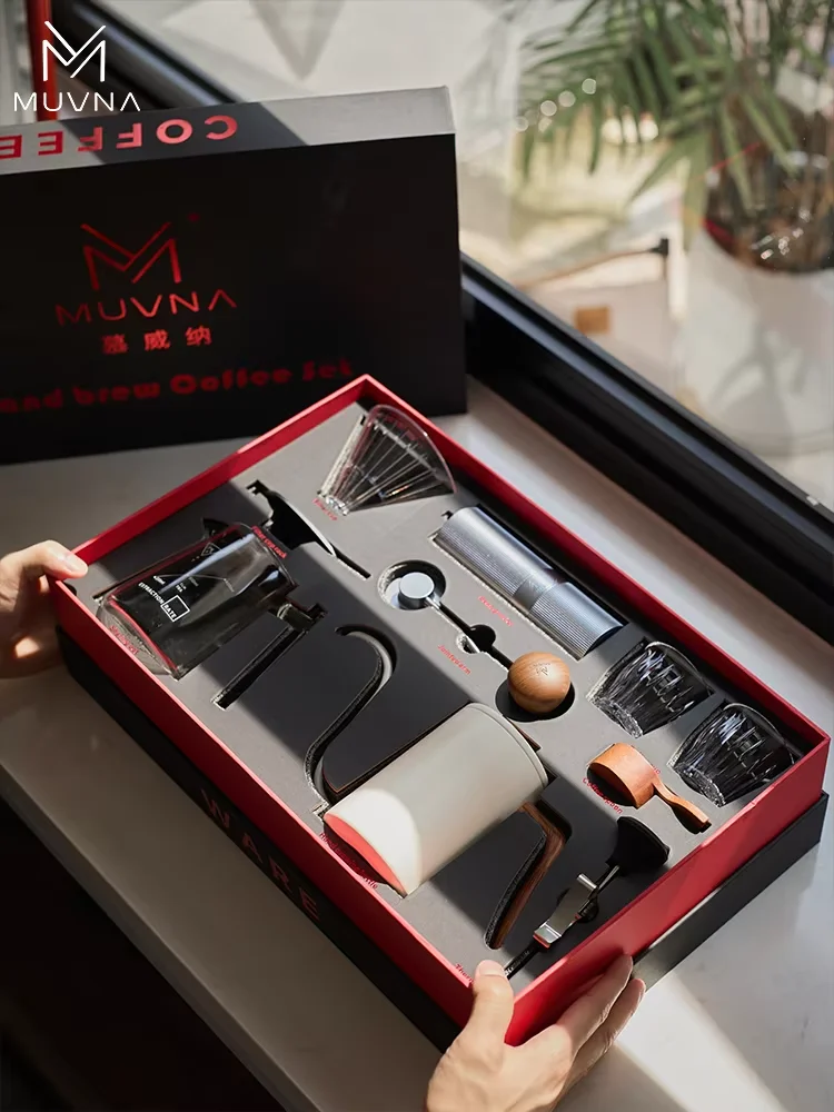 MUVNA المشروب صانع القهوة مجموعة مطحنة قهوة اسبريس...