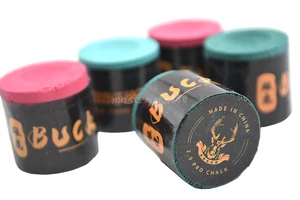 2pcs of Buck Pool Billiards Snooker Chalk Round Chalk Light Green/Blue Dry/Wet/Red Chalks