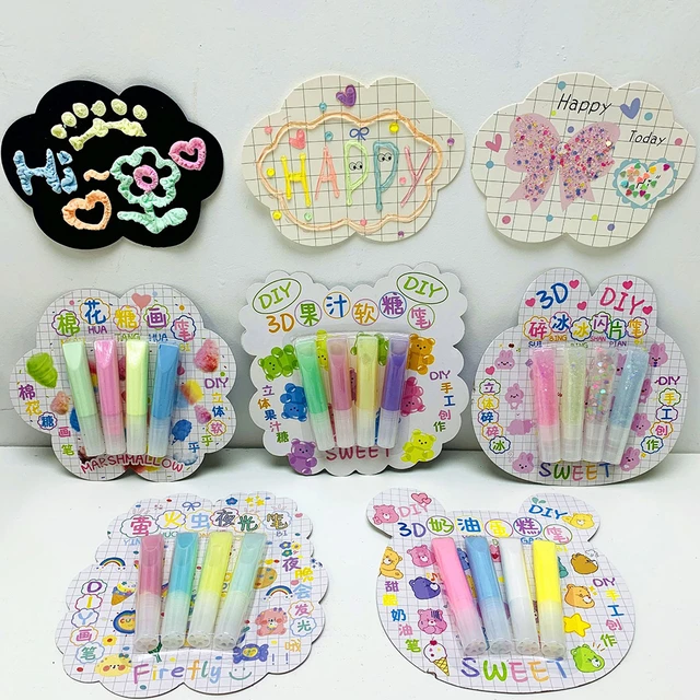 Bubble Pens Print Bubble Pen 6PCS Magical Pens For Girls DIY Bubble Drawing  Pens 3D Art Safe Pen Bubble Pen For Kids For DIY - AliExpress