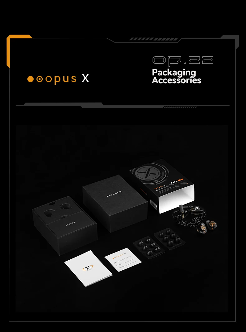 ooopusX Op.22 op22 Earphpne 2DD 2BA Treiber In-Ear-Monitore mit einstellbaren Tuning-Optionen 0,78 2-poliges S-Kabel 3,5 mm ohne Mikrofon – Detail 11