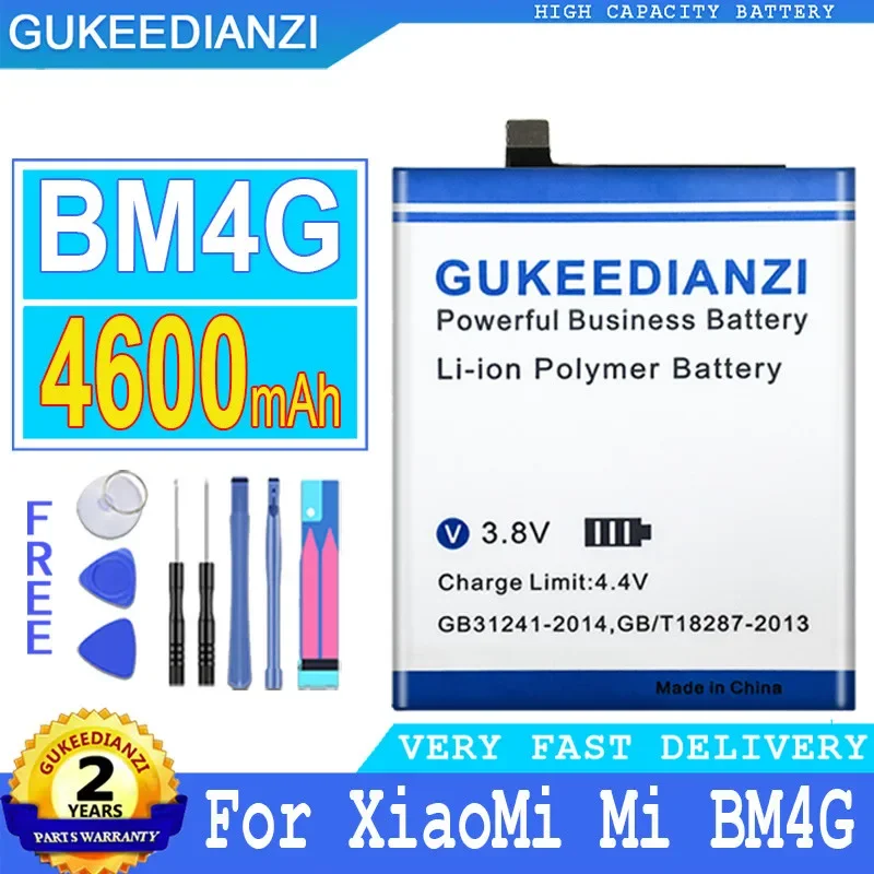

GUKEEDIANZI Replacement Battery 4600mAh For Xiaomi BM4G Mobiele Phone Batteria + Free Tools
