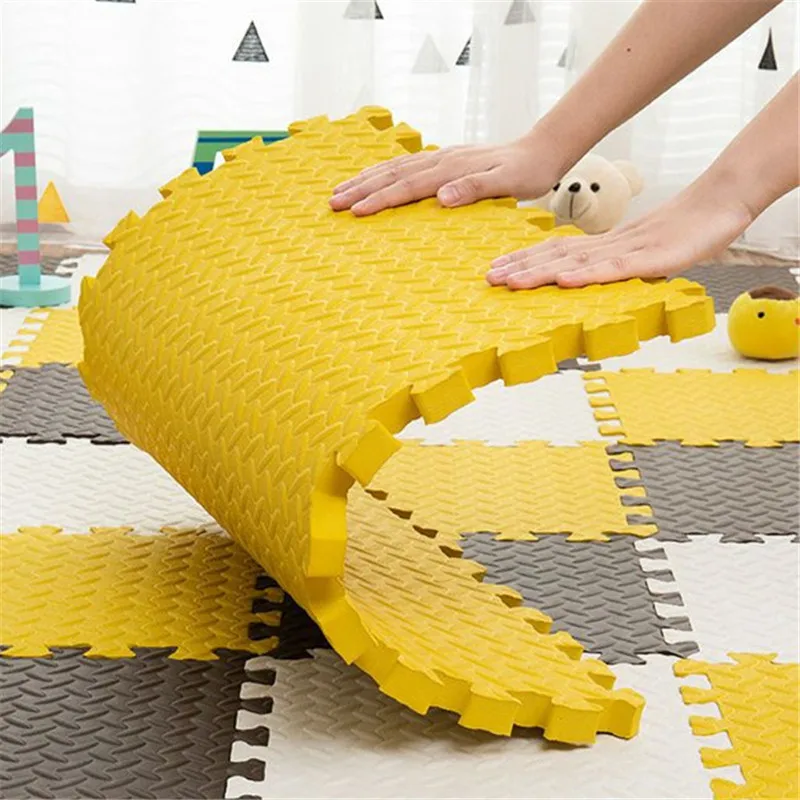 Baby Game Mat 8PCS 30x30cm Tatame Play Mats Thick 1.2cm Tatames Baby Mat Foot Mat Floor Mat Puzzle Mat Playmat Baby Playroom Mat 5