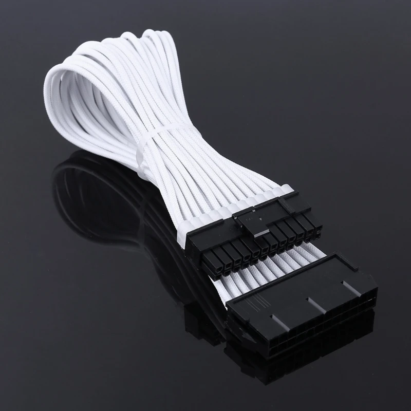 Cabo de Extensão de Manga de 30cm Cabo de Alimentação de 24 Pinos a tx Eps Pinos Pci-e Gpu 8pin Cpu 6-pin Pcie Pinos Cpu com Pentes 18 Awg - Imagem 4