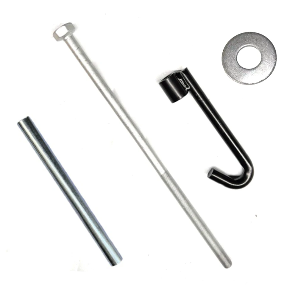 1x Spare Tire Bracket Bolt Hook Kit Fits For Mitsubishi-Outlander 2013- #MR594567, MF450007, MR491996 Silver&Black Parts