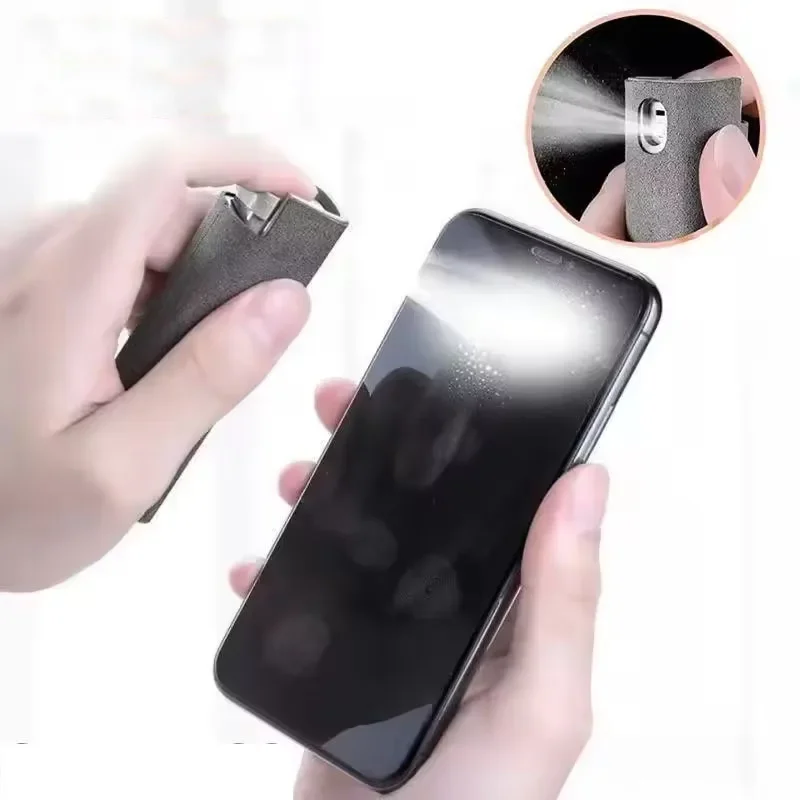 2in1 Microfiber Screen Cleaner Spray Bottle Set Mobile Phone Ipad Computer Microfiber Cloth Wipe Iphone Cleaning Glasses Wipes screen cleaner set