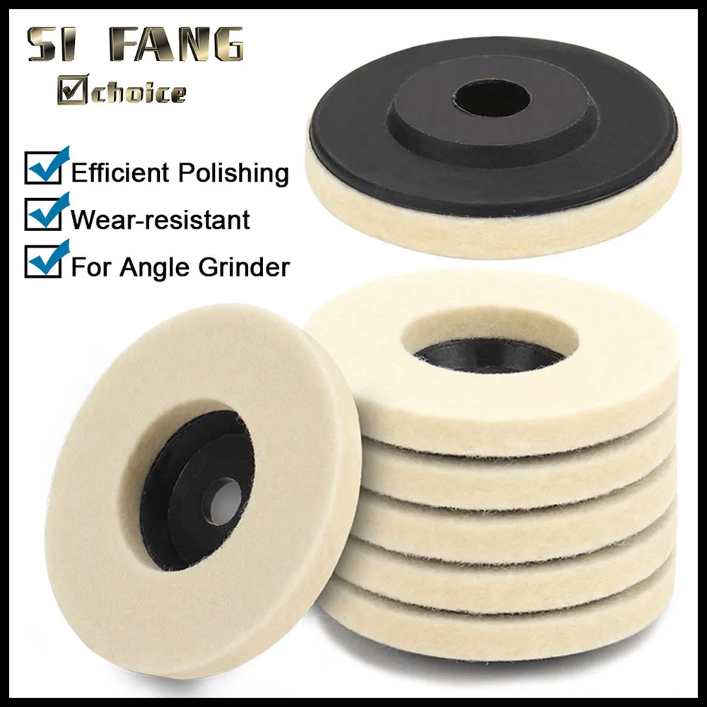 75mm Wool Polishing Wheel Polishing Pads Angle Grinder Wheel Felt Disc for Metal Marble Glass Ceramic