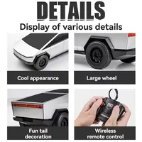 New Cyber Pickup Truck Remote Control Cars Toys Model Radio Control Off-Road Vehicle Children's Toy Gift Rechargeable 2